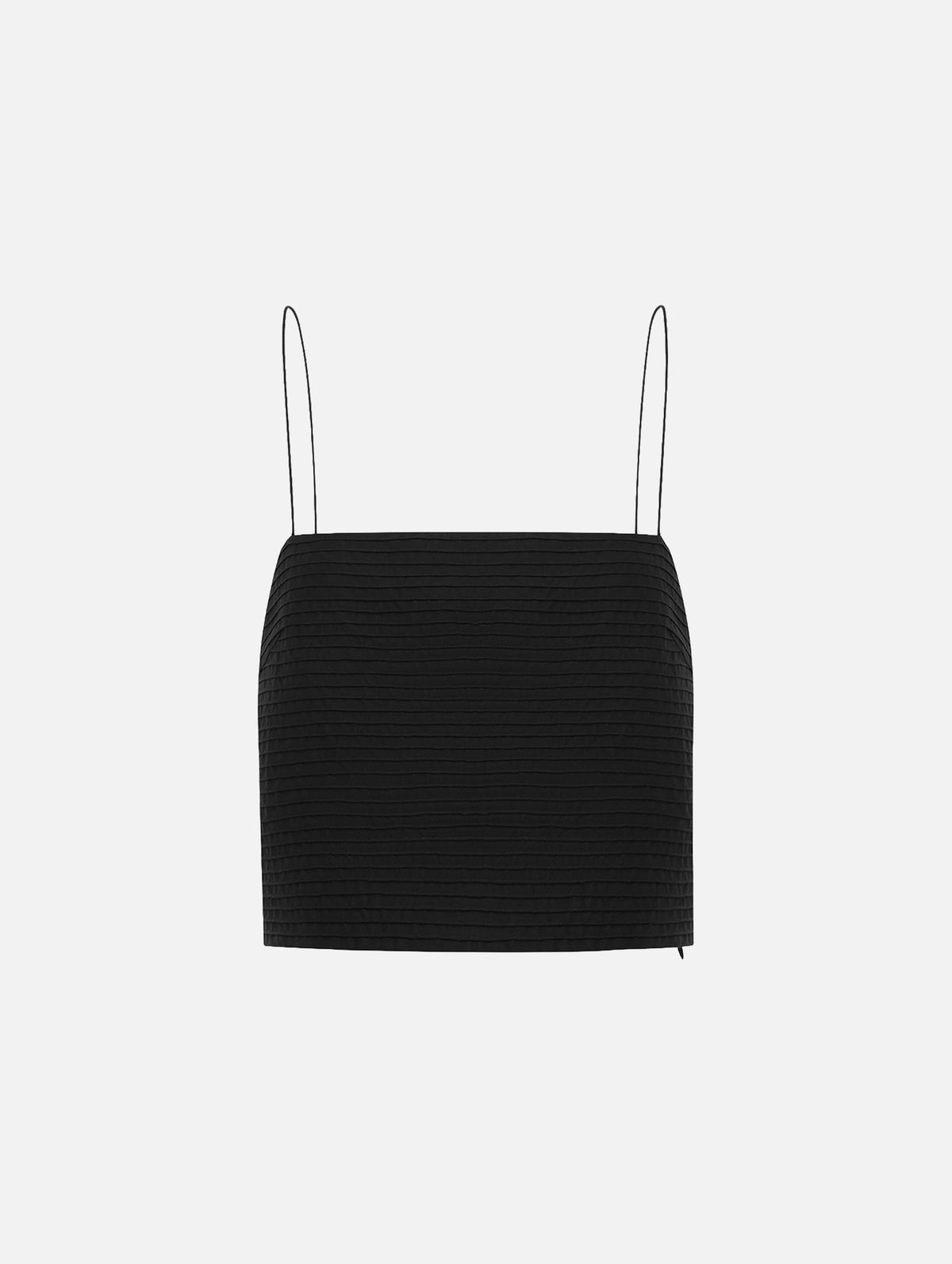 Pintuck Cami in Black