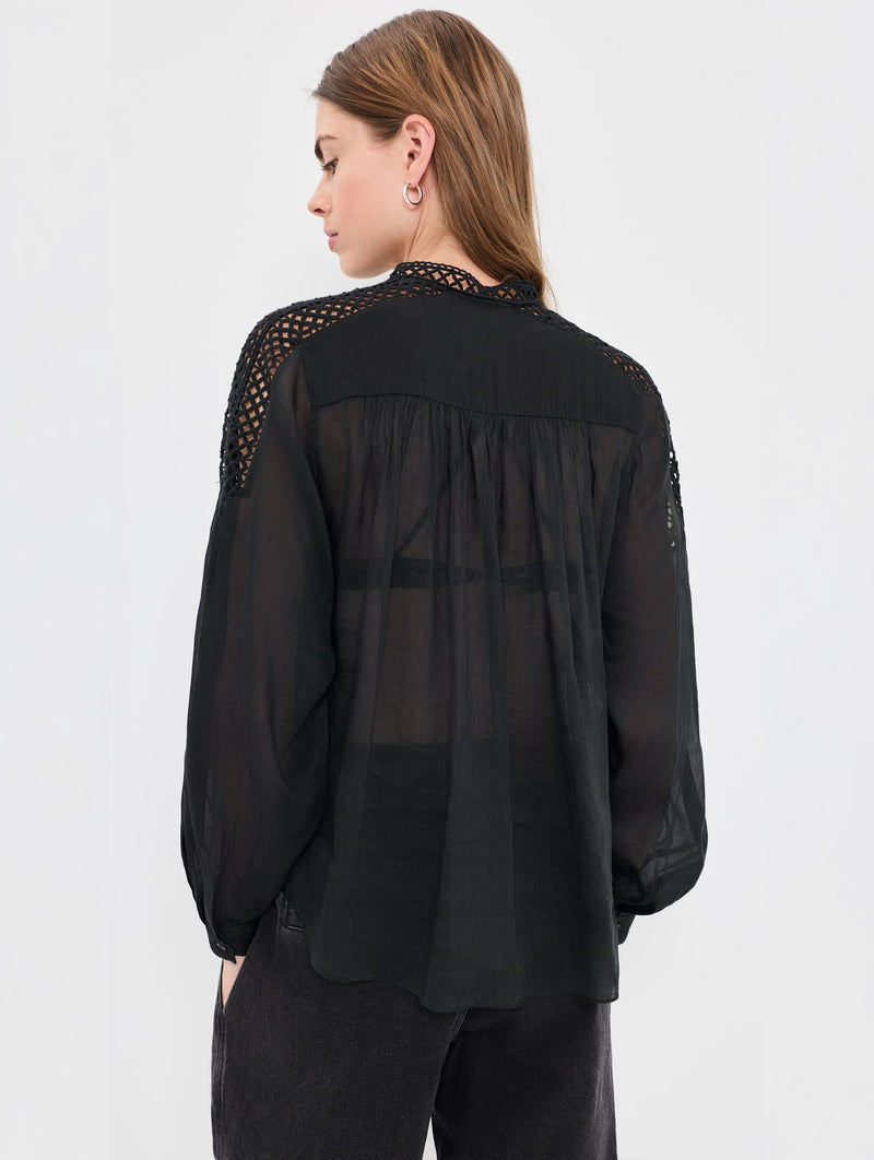 Polda Top in Black