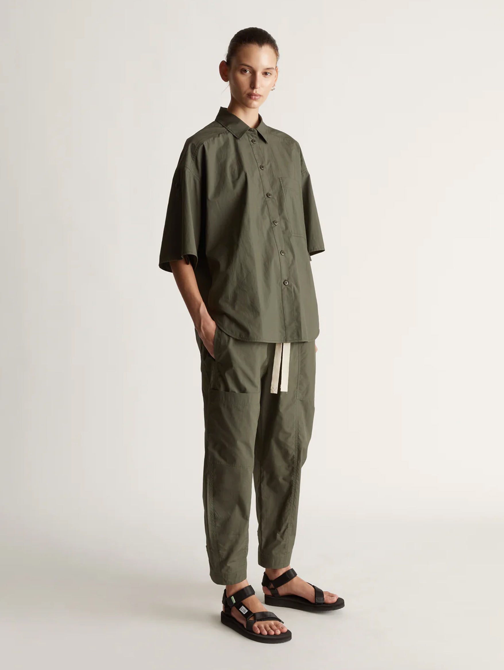 LM Poplin Shirt in Olive