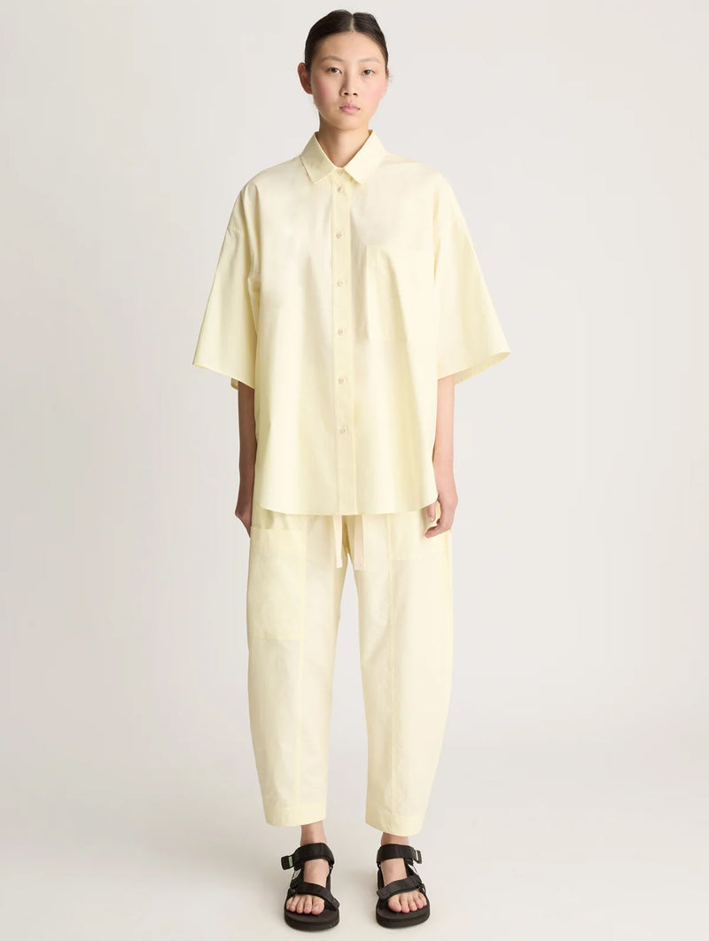 LM Poplin SS Shirt in Butter