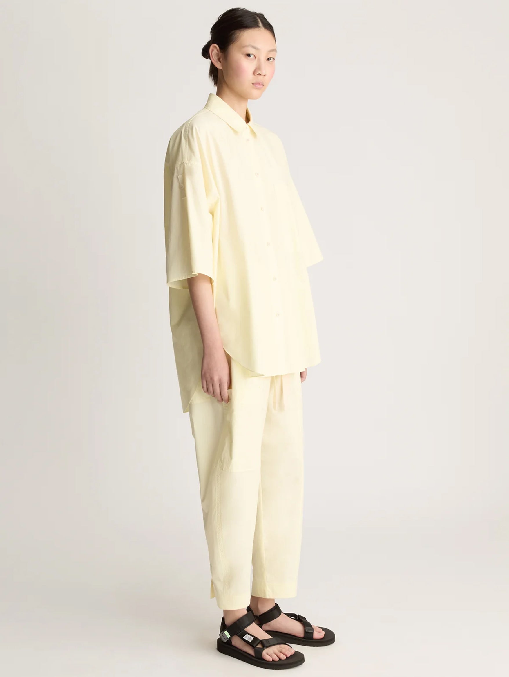 LM Poplin SS Shirt in Butter