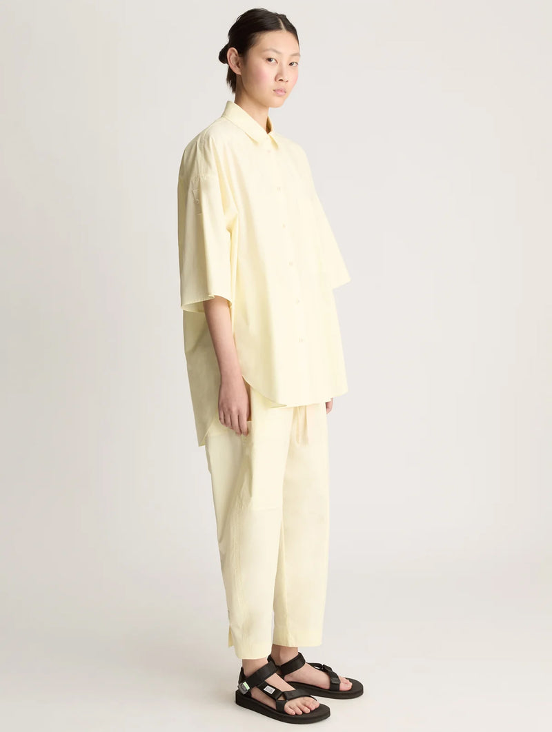 LM Poplin SS Shirt in Butter