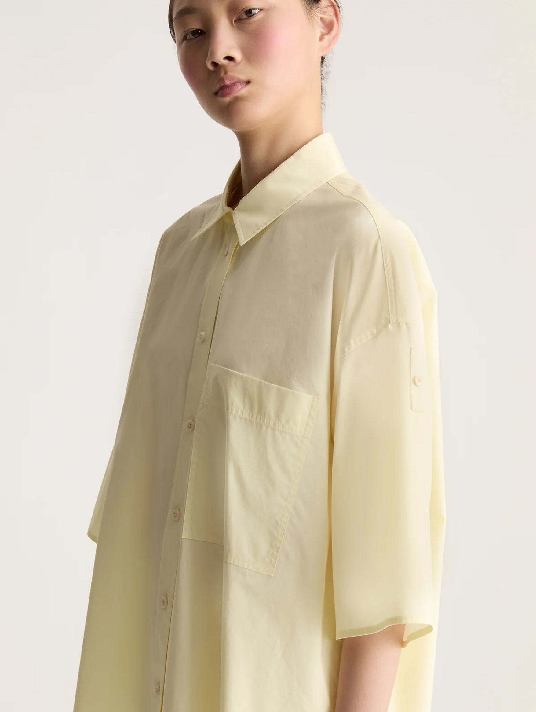 LM Poplin SS Shirt in Butter