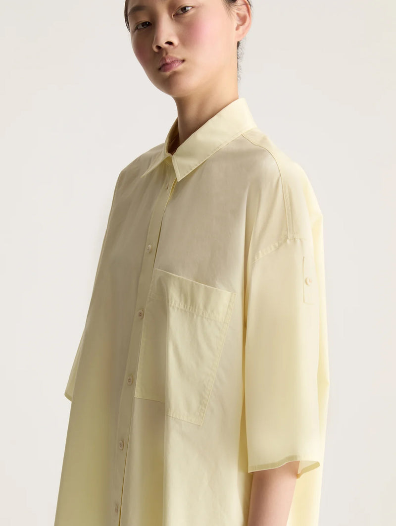 LM Poplin SS Shirt in Butter
