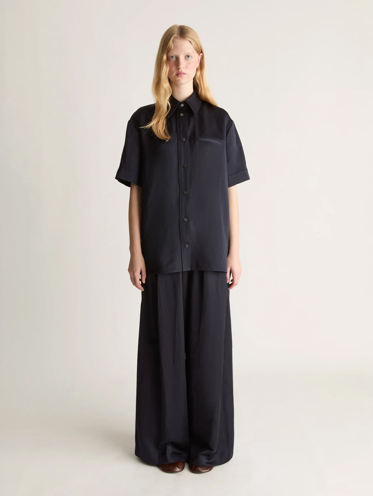 Powell SS Shirt in Navy