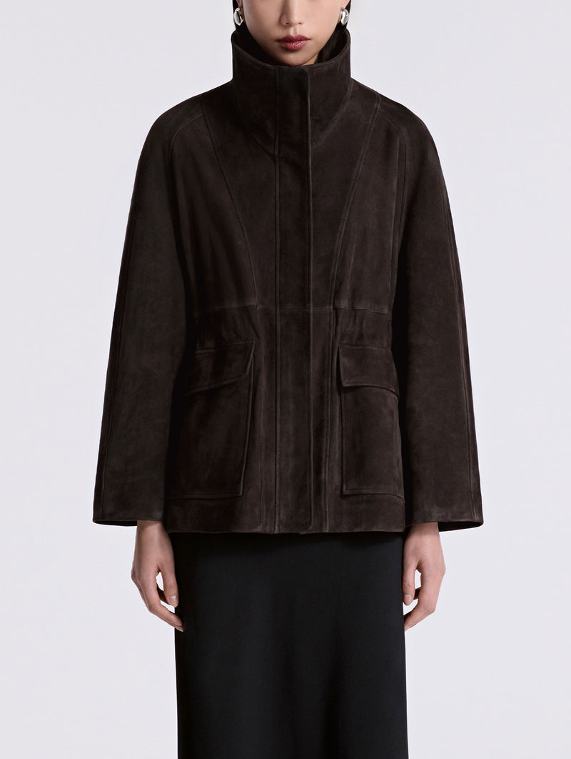 Quai Suede Jacket in Mocha