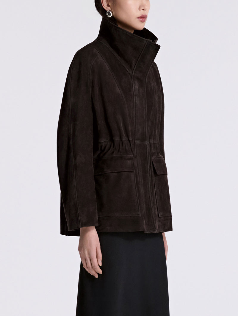 Quai Suede Jacket in Mocha