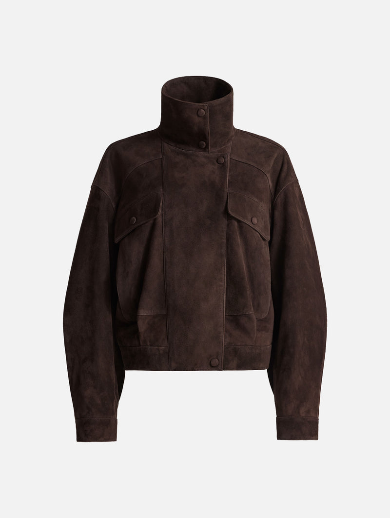Quincy Jacket in Mocha Suede
