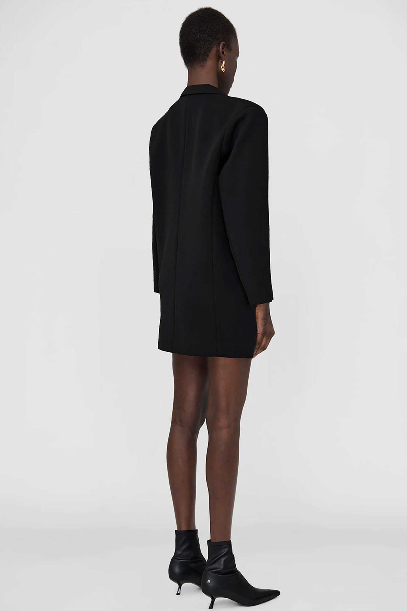 Quinn Blazer Dress in Black