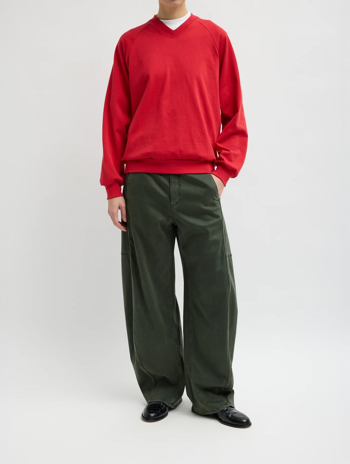 Reactive Garment Dyed Stretch Twill Sid Pant (Regular) in Army Green