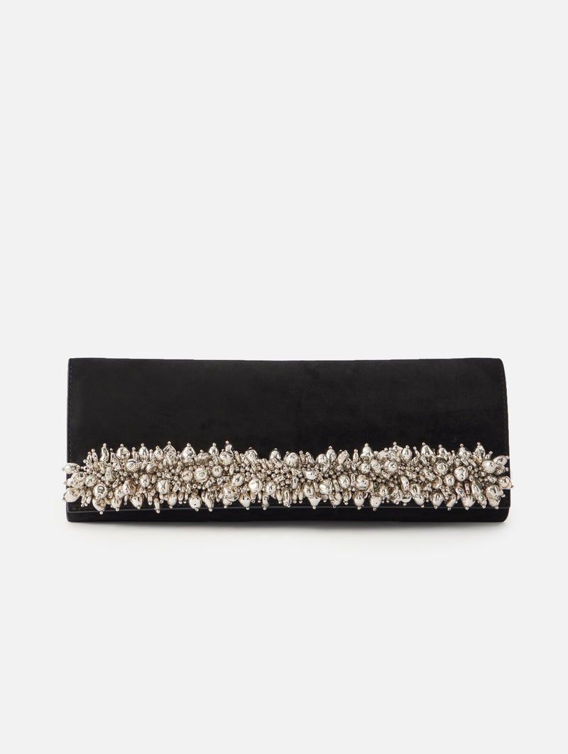 River East West Clutch in Black