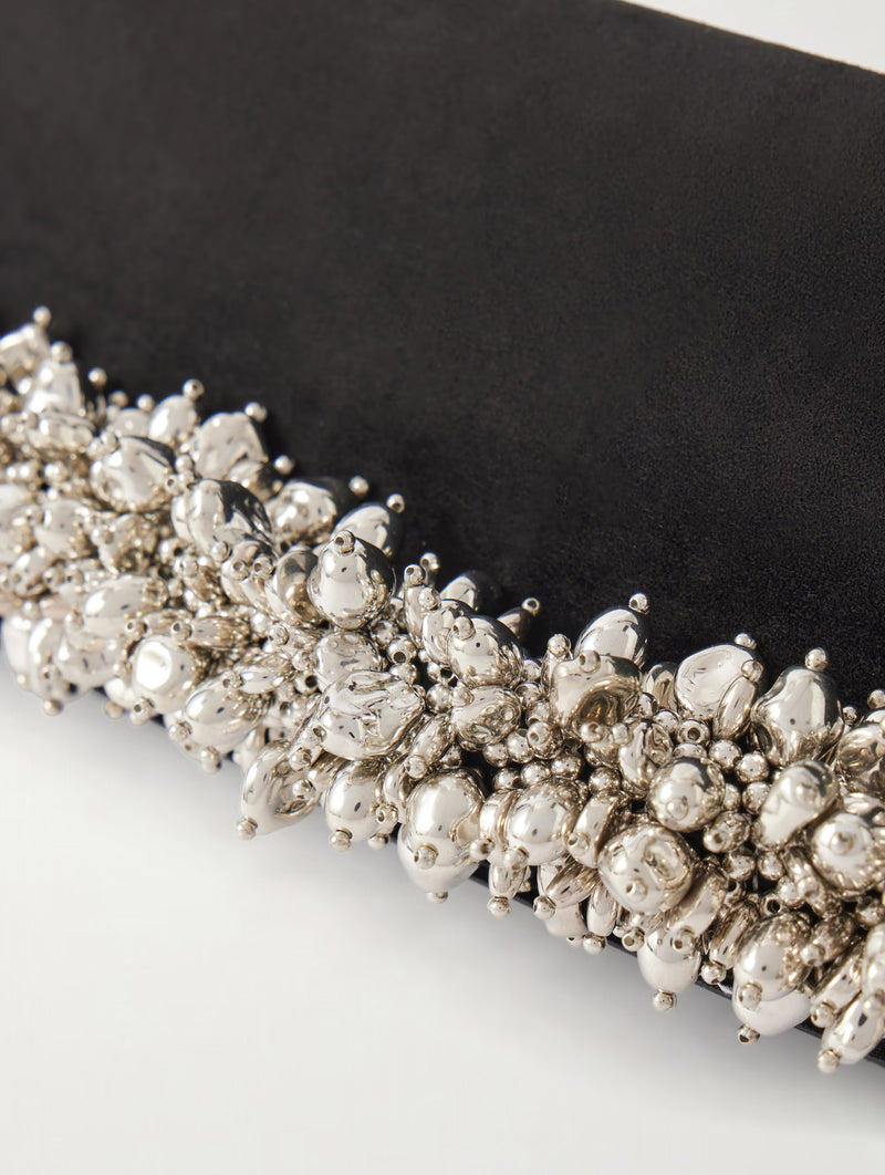 River East West Clutch in Black
