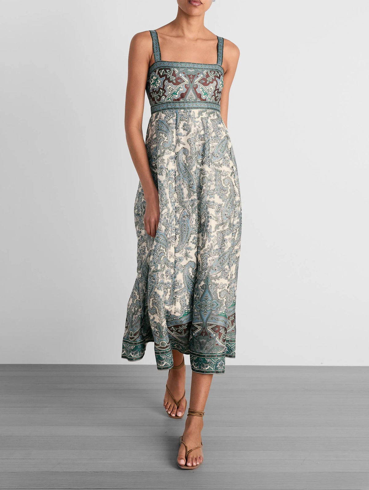 Rye Dress in Ecru Multi