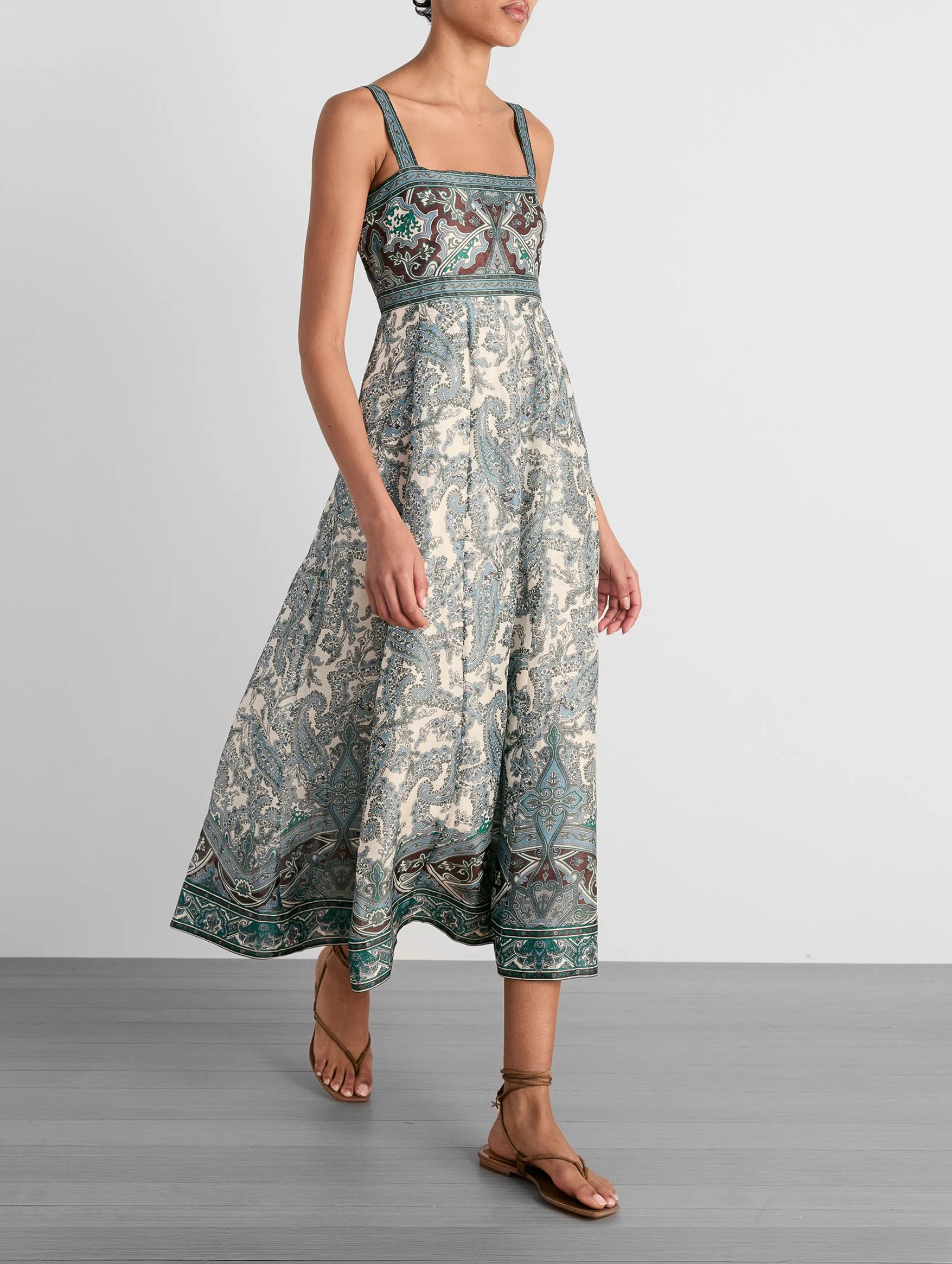 Rye Dress in Ecru Multi