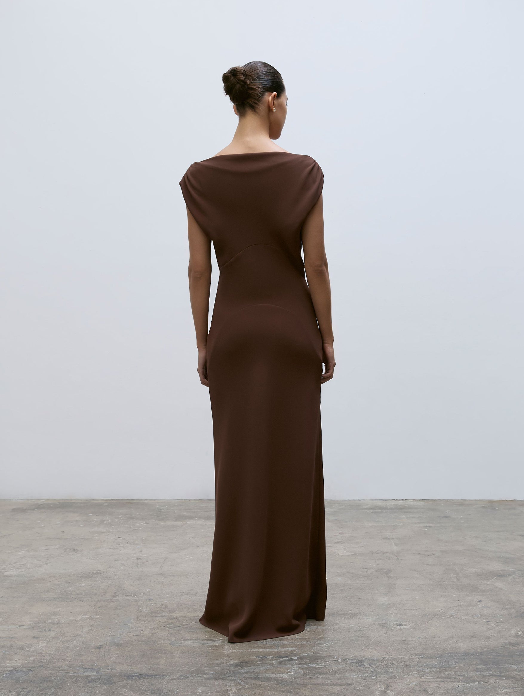 Raina Dress in Chocolate