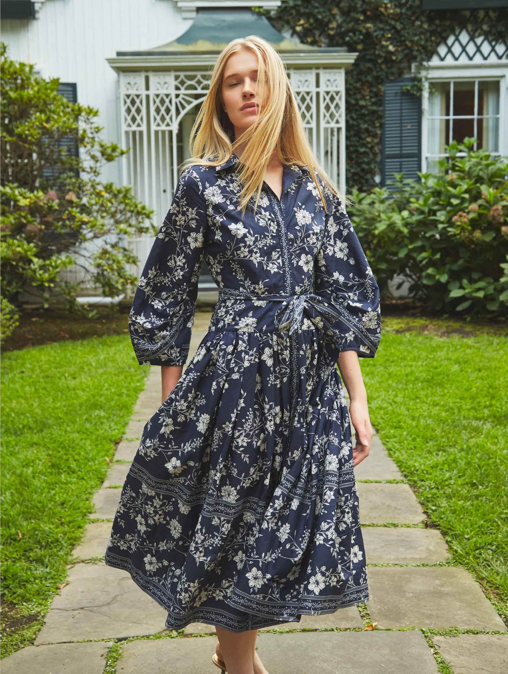 Raya Dress in Evening Meadow Mist