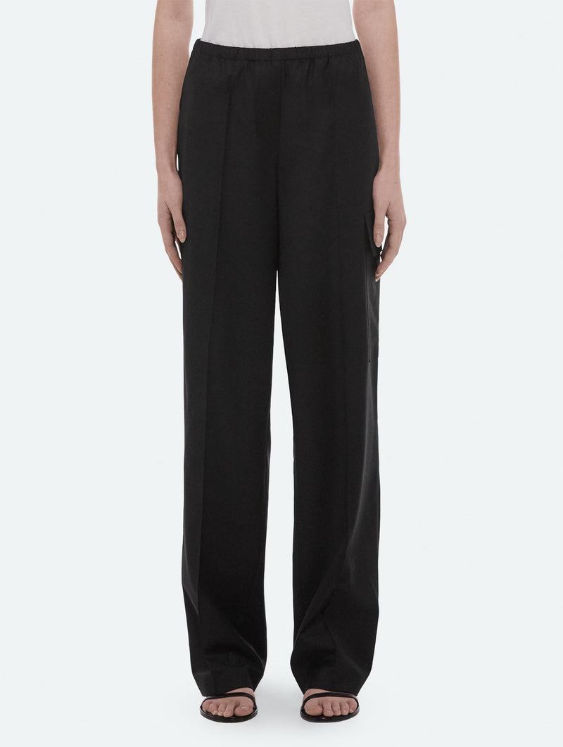 Relaxed Cargo Trousers in Black
