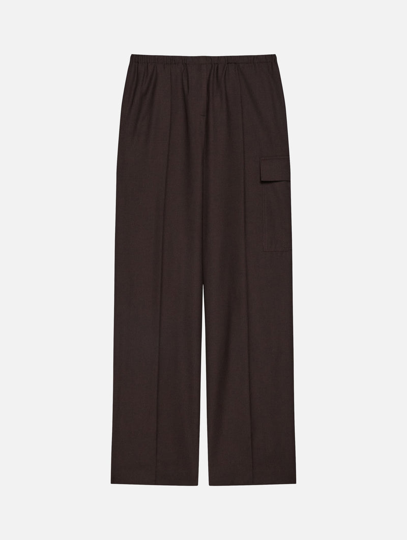 Relaxed Cargo Trousers in Dark Chocolate