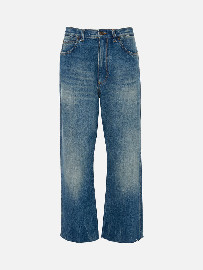 Relaxed Curved Leg Jean in Vintage Indigo
