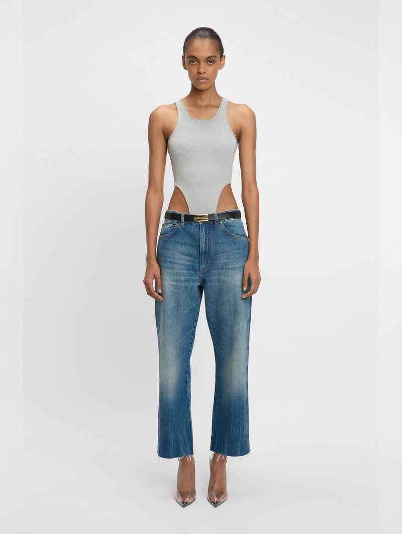 Relaxed Curved Leg Jean in Vintage Indigo