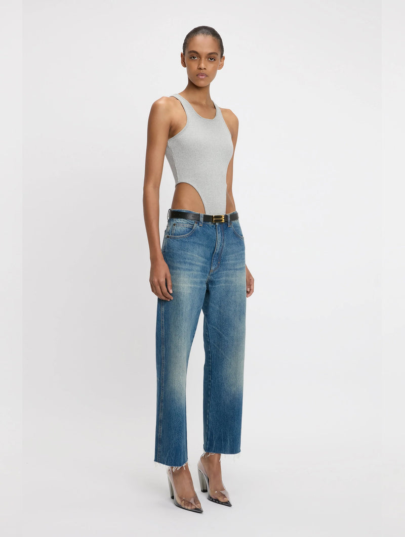 Relaxed Curved Leg Jean in Vintage Indigo
