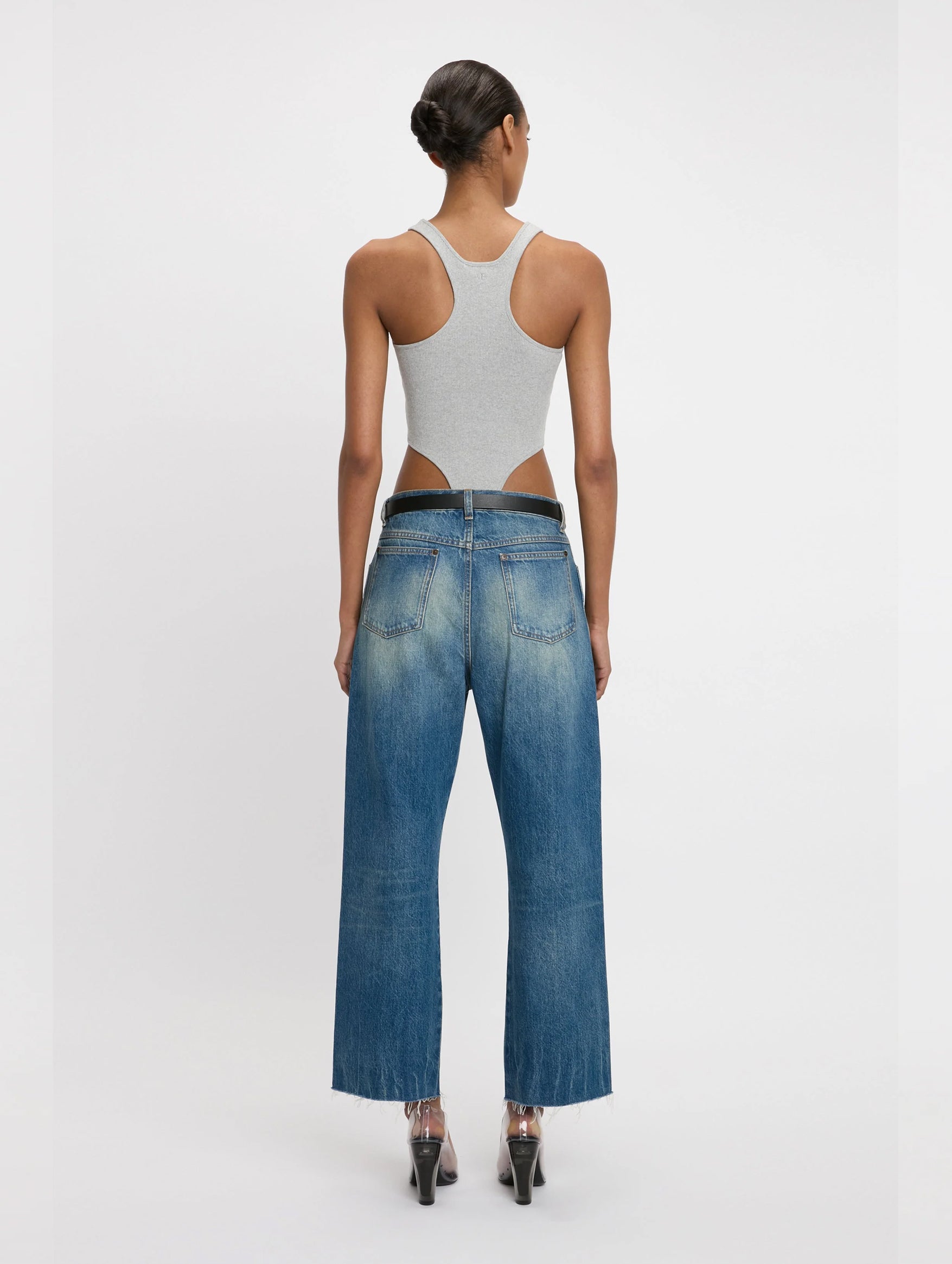 Relaxed Curved Leg Jean in Vintage Indigo