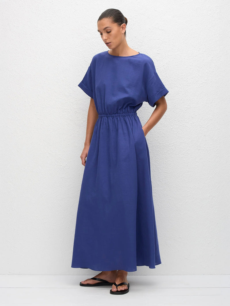 Relaxed Tee Midi Dress in Lapis