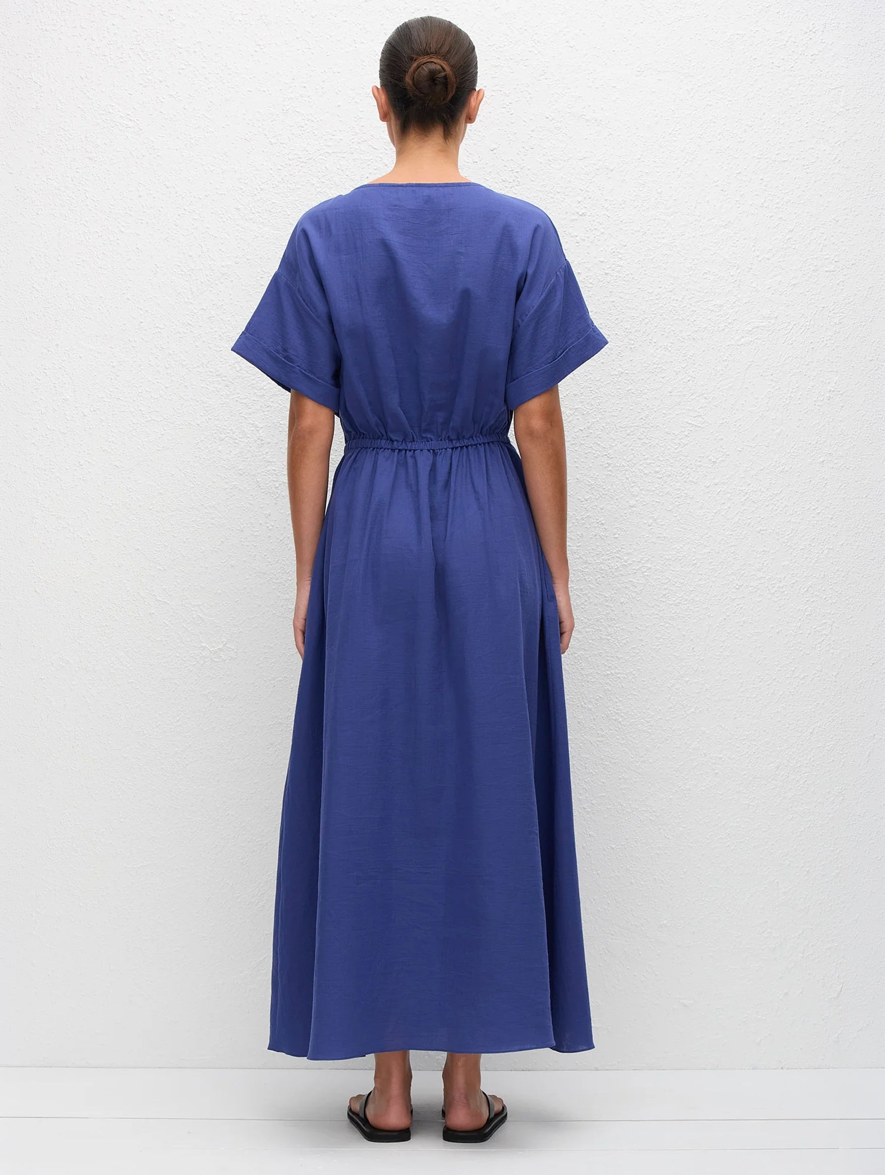 Relaxed Tee Midi Dress in Lapis