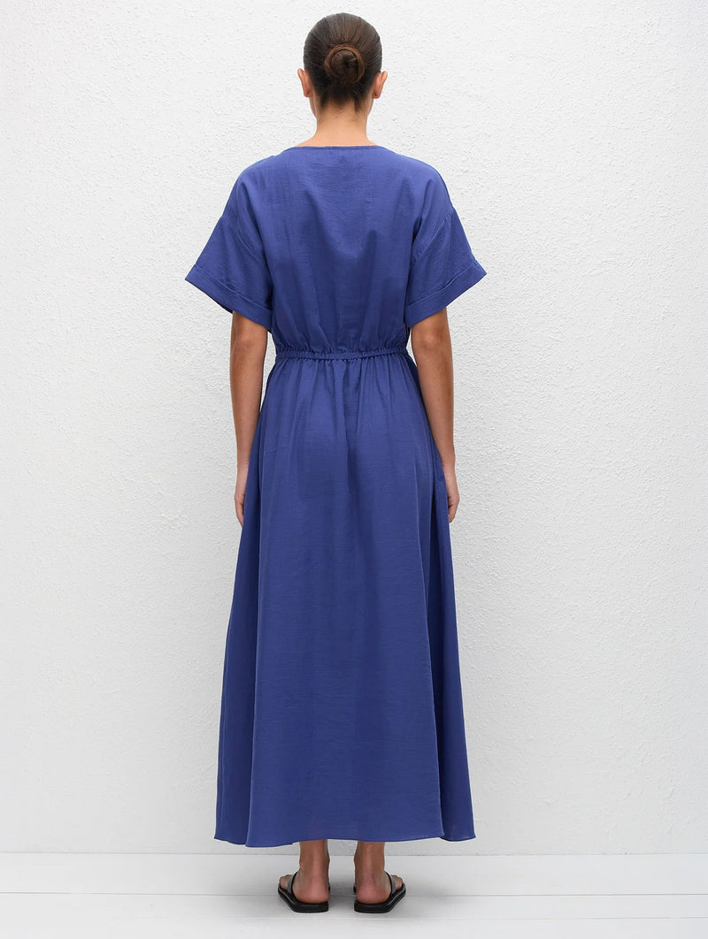 Relaxed Tee Midi Dress in Lapis