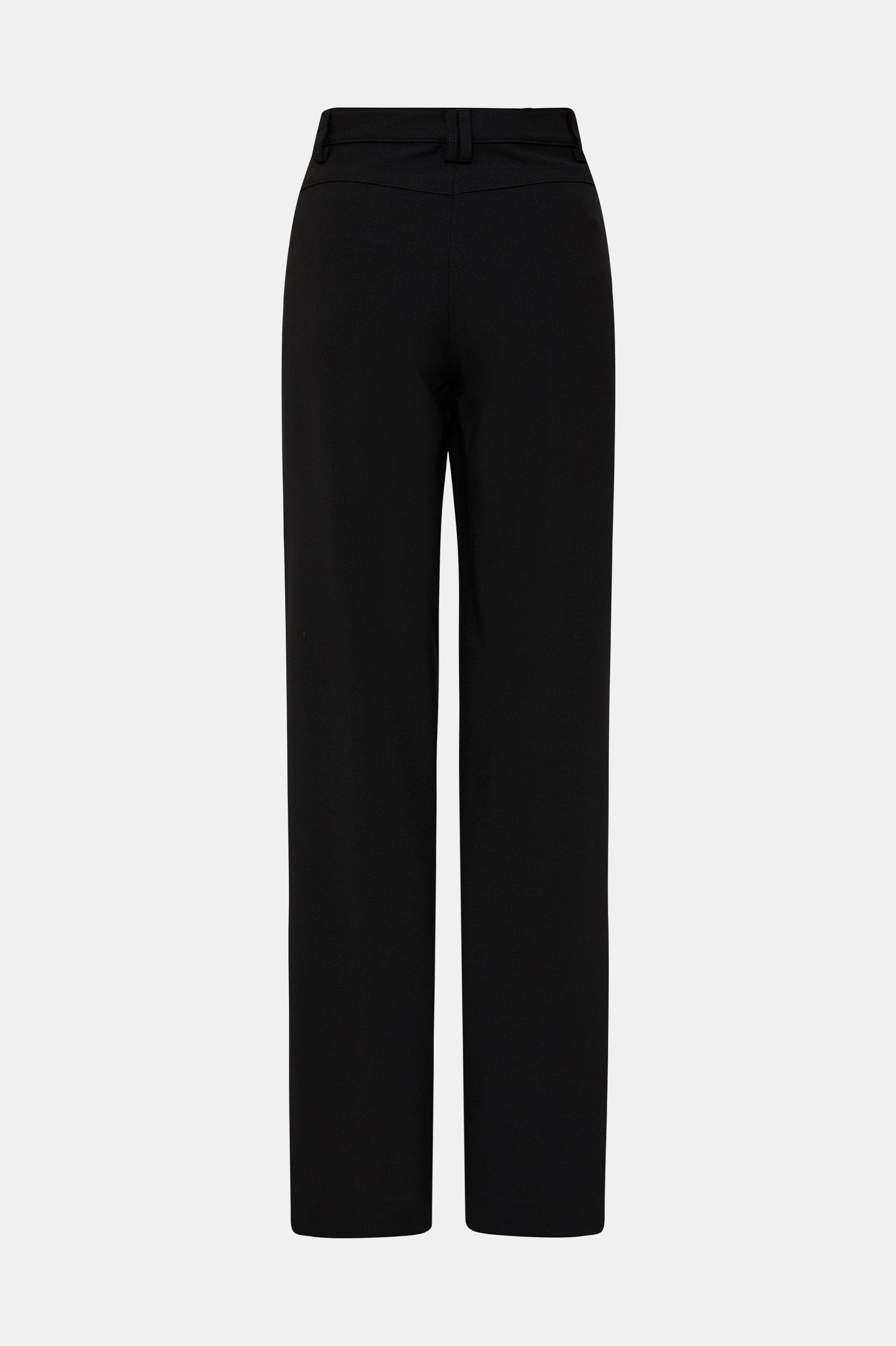 Relaxed Crepe Pant in Black