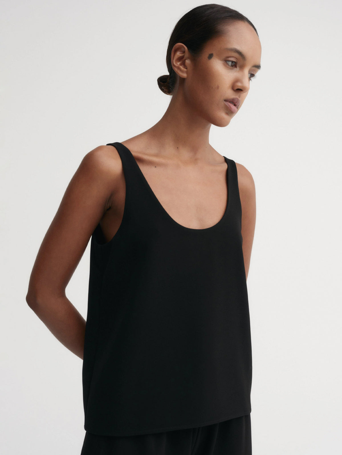 Romy Crepe Top in Black