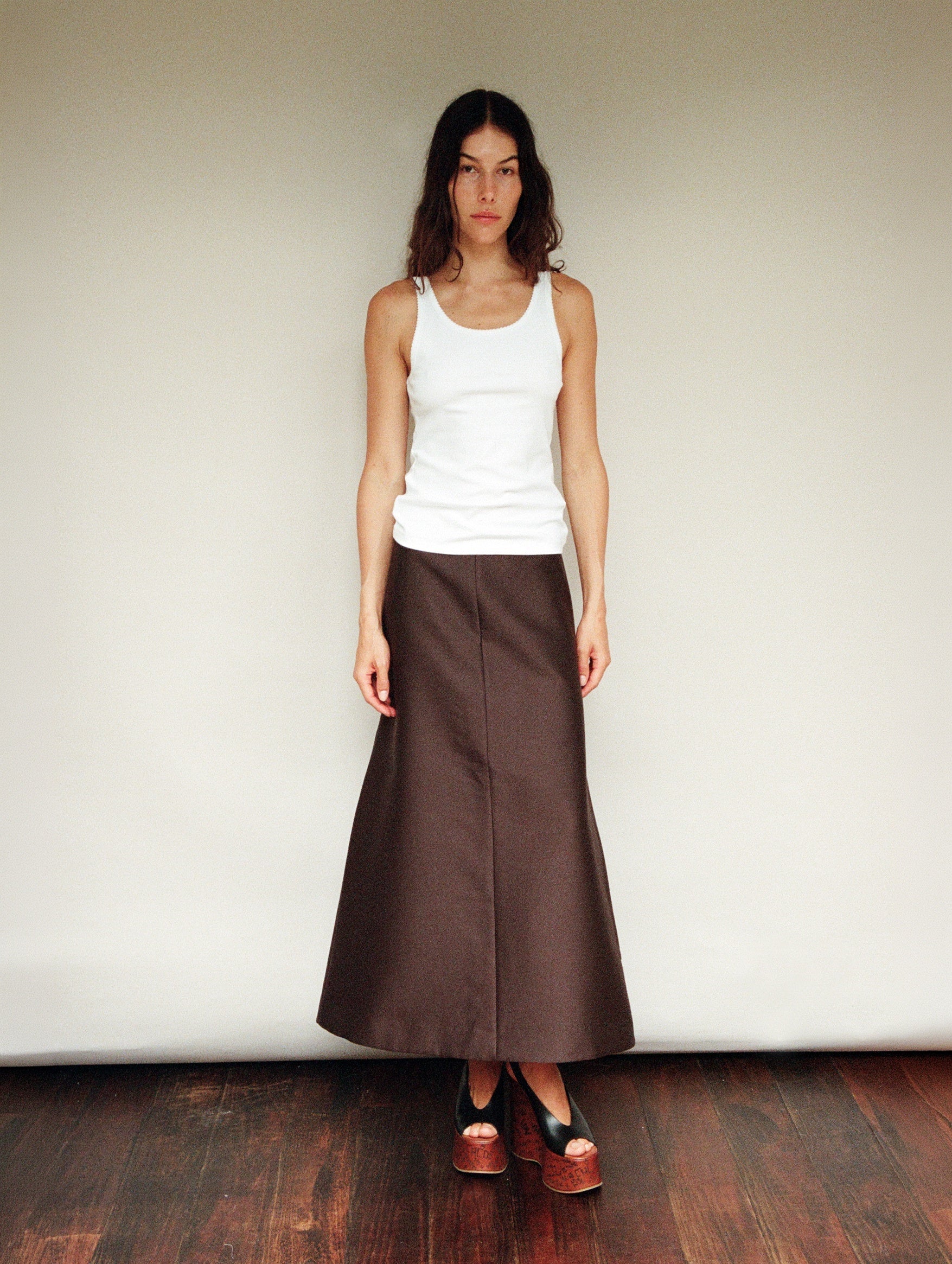 Reservations Skirt in Black Coffee
