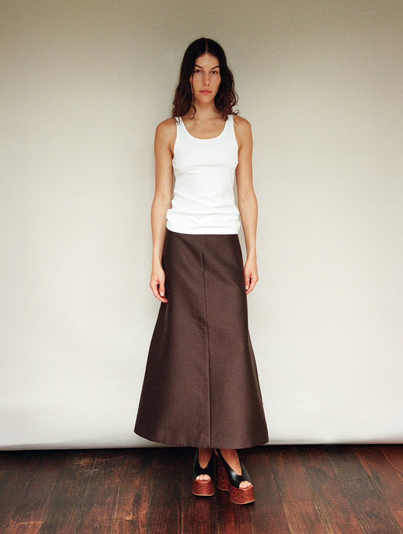 Reservations Skirt in Black Coffee