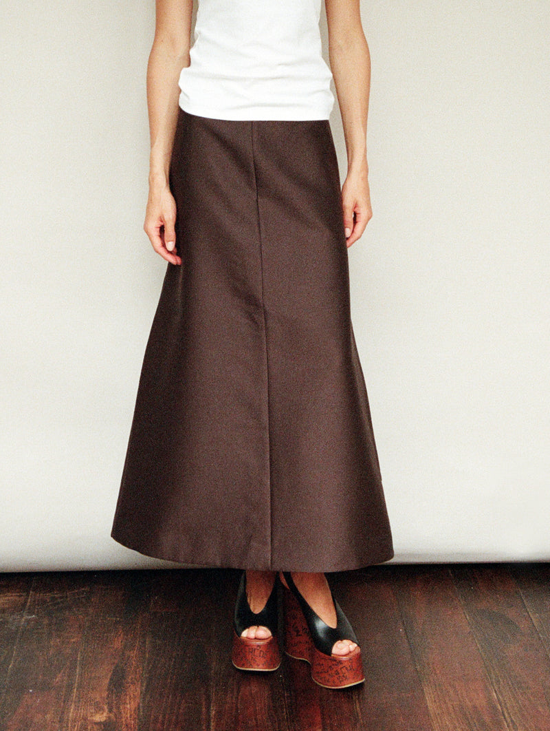 Reservations Skirt in Black Coffee