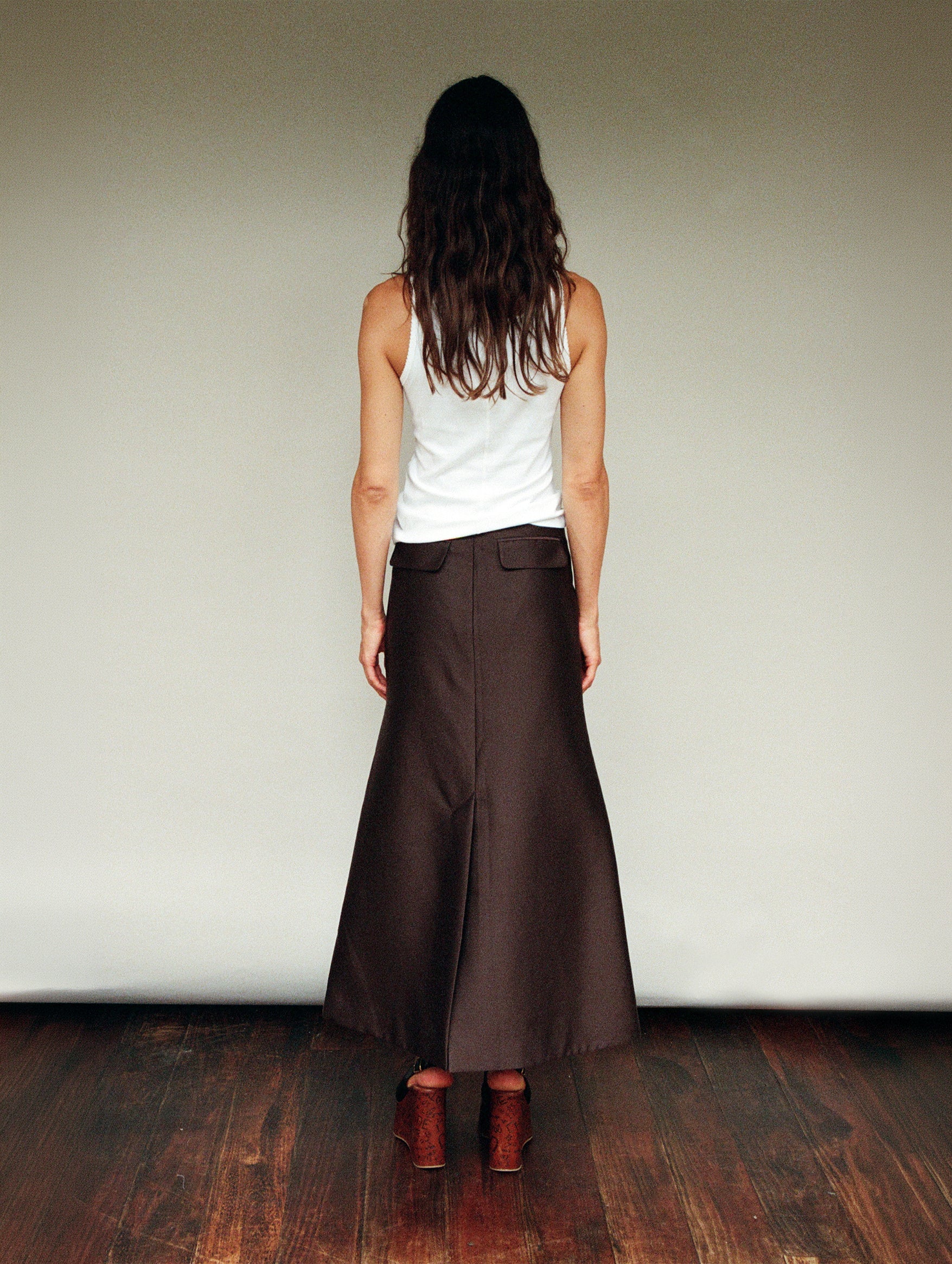 Reservations Skirt in Black Coffee