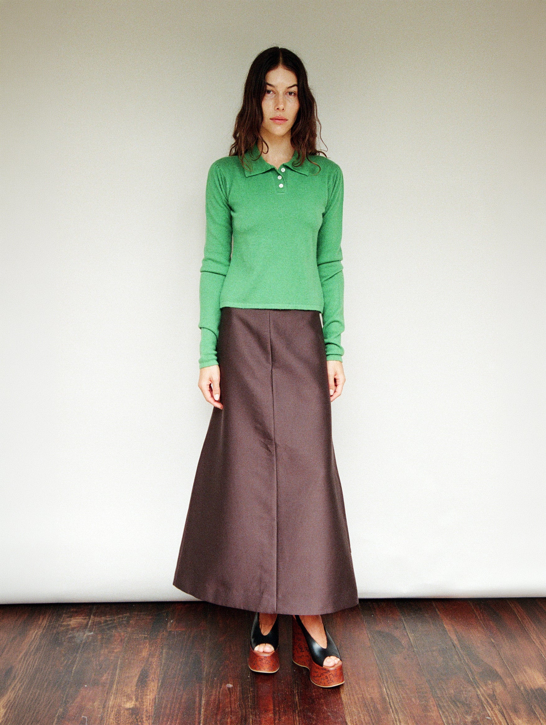 Reservations Skirt in Black Coffee