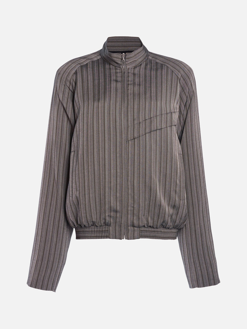 Reyer Bomber Jacket in Graphite Stripe