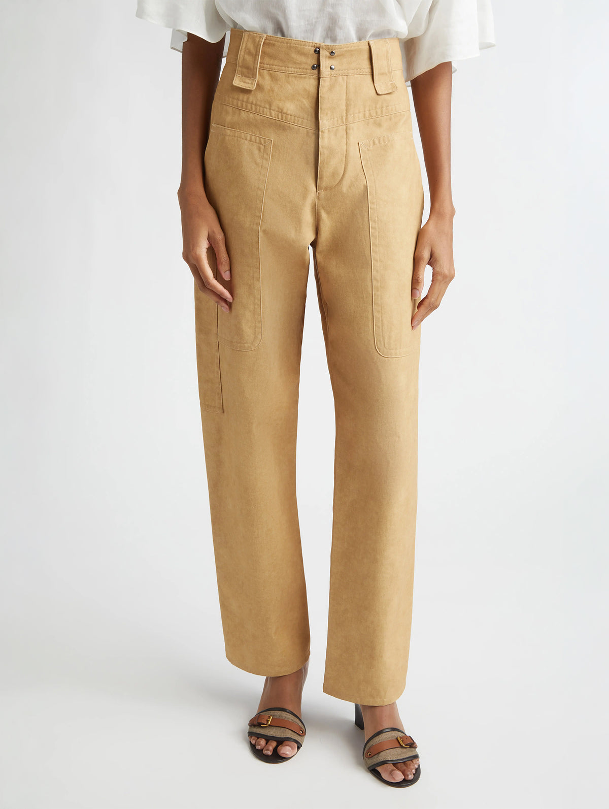 Rhil Pants in Beige