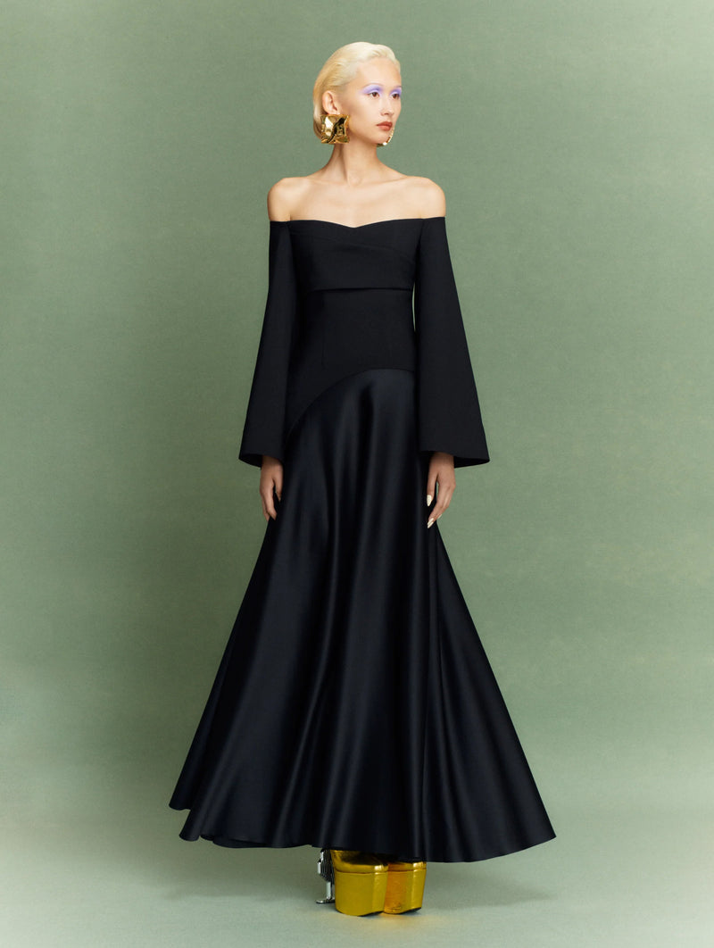 Rina Maxi Dress in Black