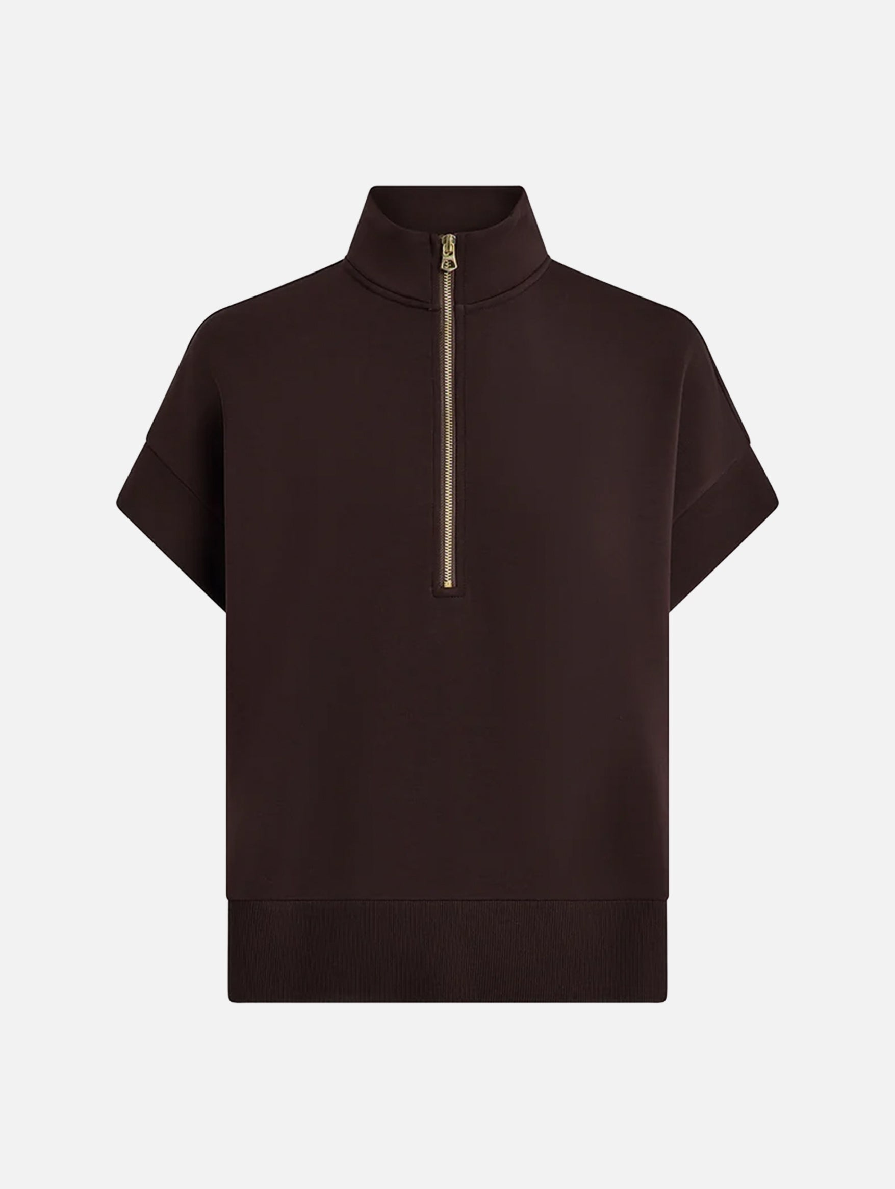 Ritchie Short Sleeve Sweat in Coffee Bean