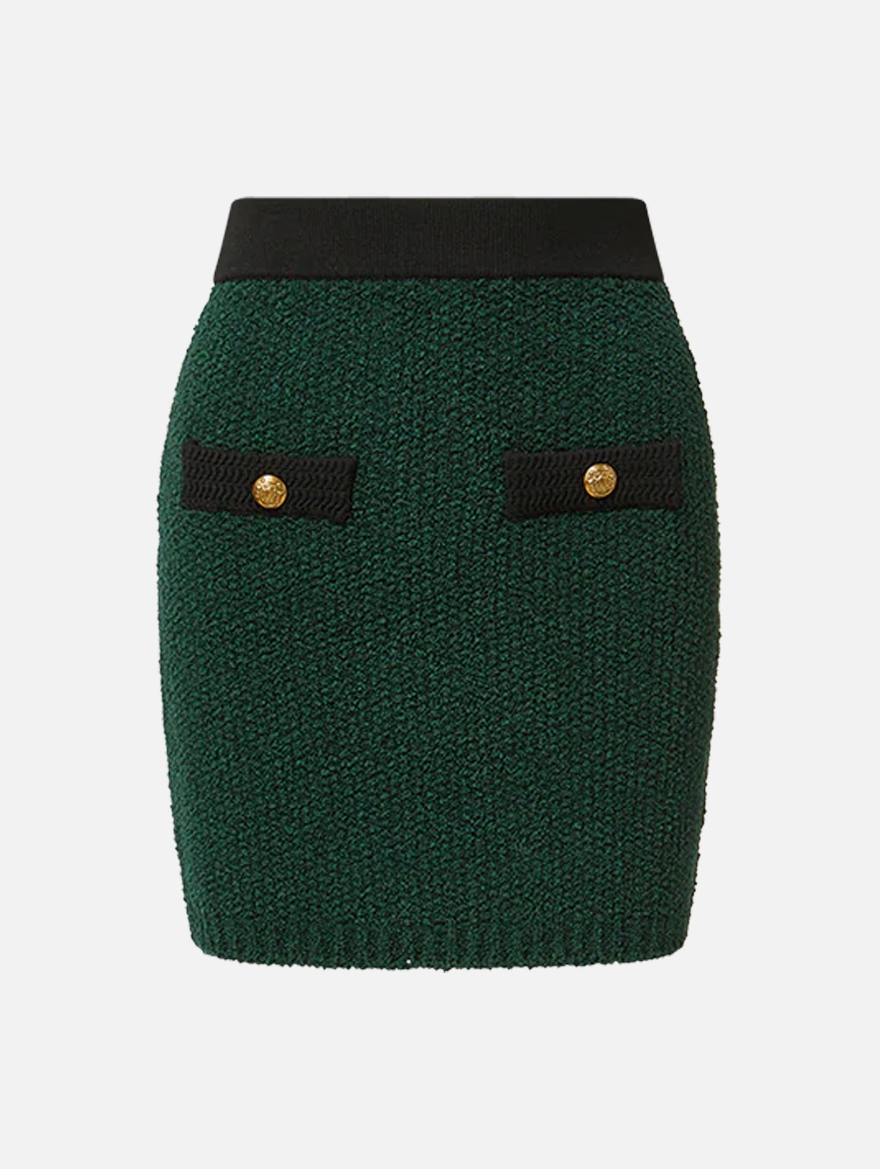 Rivka Mini Knit Skirt in Pine