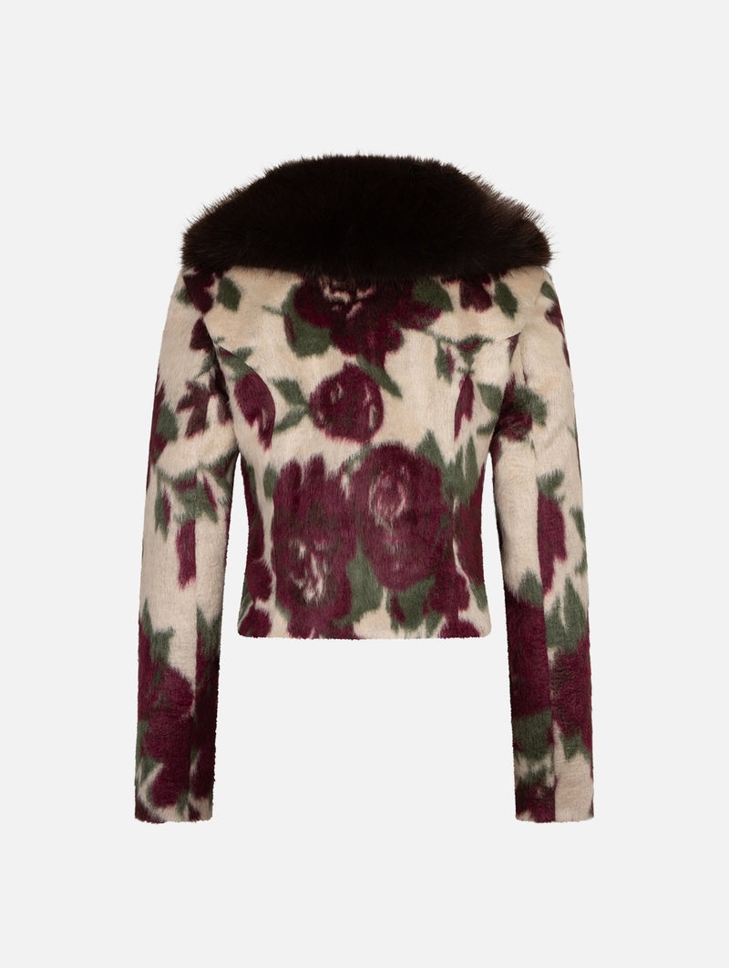 Rosa Jacket in Floral Fur
