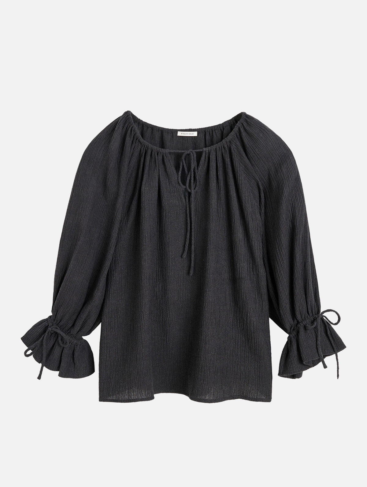 Rose Weave Blouse in Black