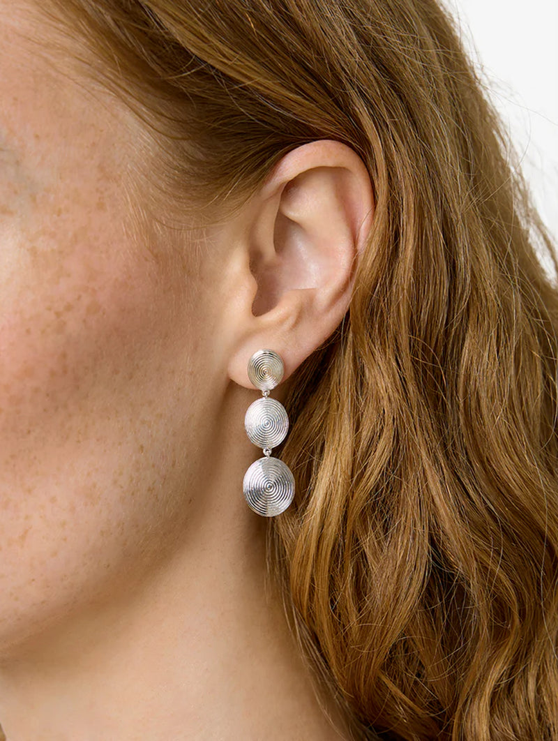 The Ruby Earrings in Silver