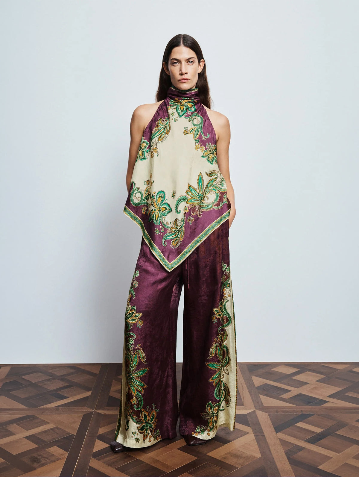 Ruthie Top in Plum Multi