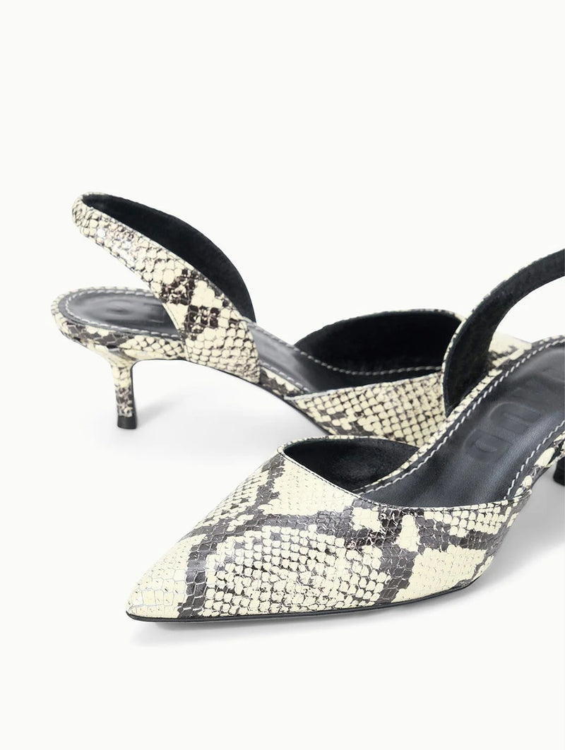 Sebastian Slingback in White Snake