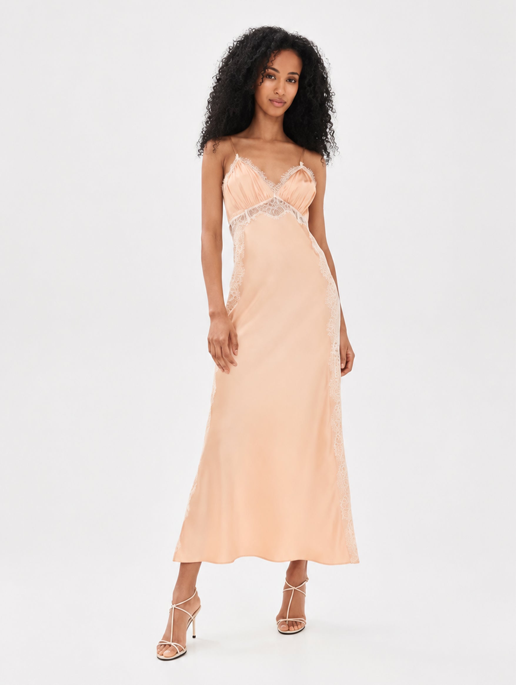 Shia Dress in Pale Gold