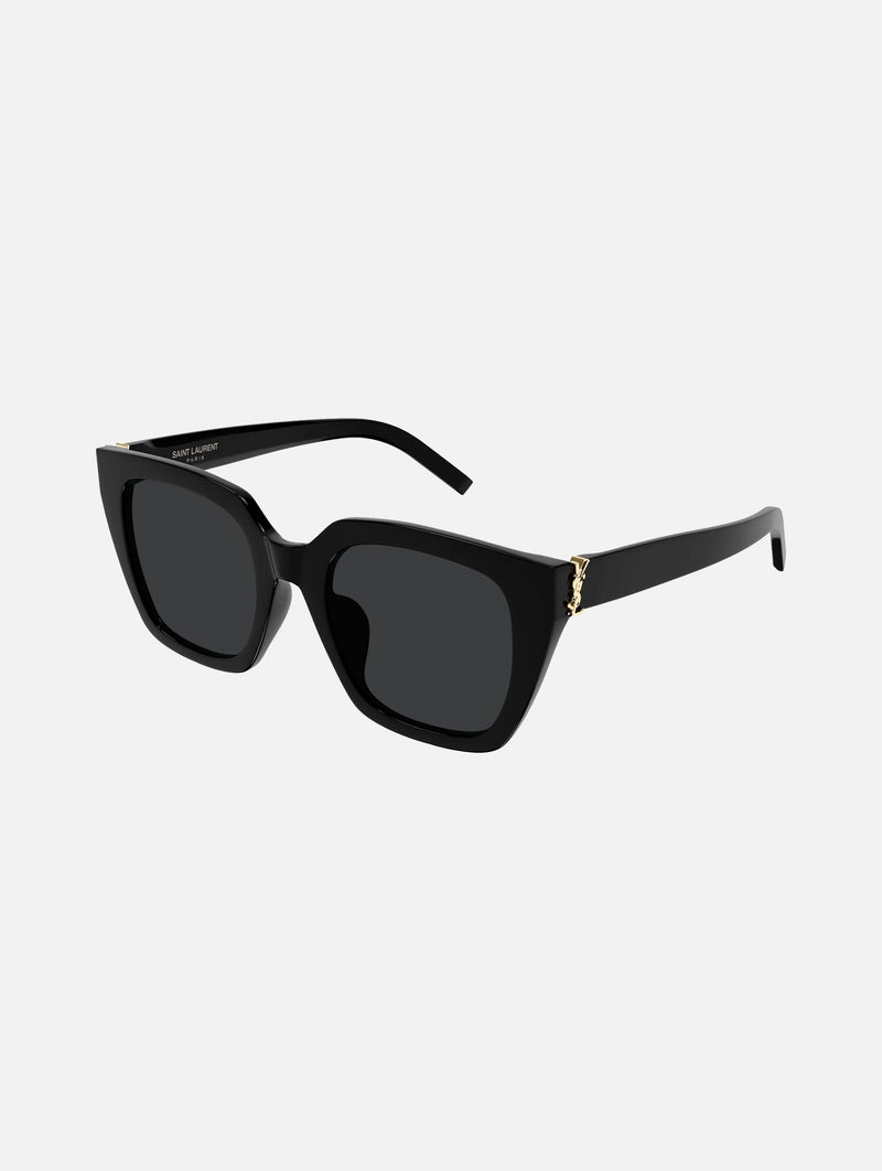 SLM143/F 001 Cat Eye Sunglasses in Black