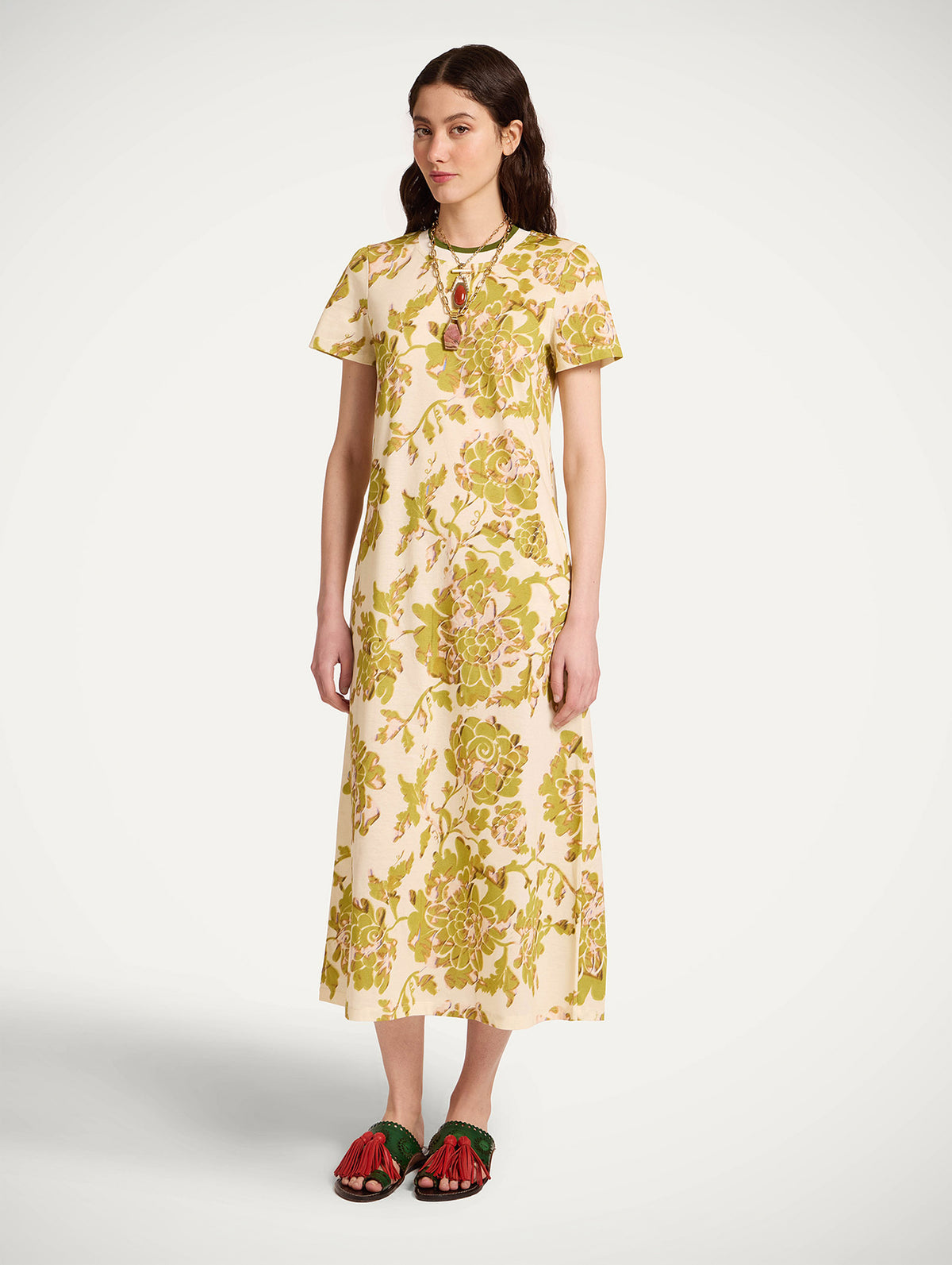 Sporty Swing Dress in Oasis Green