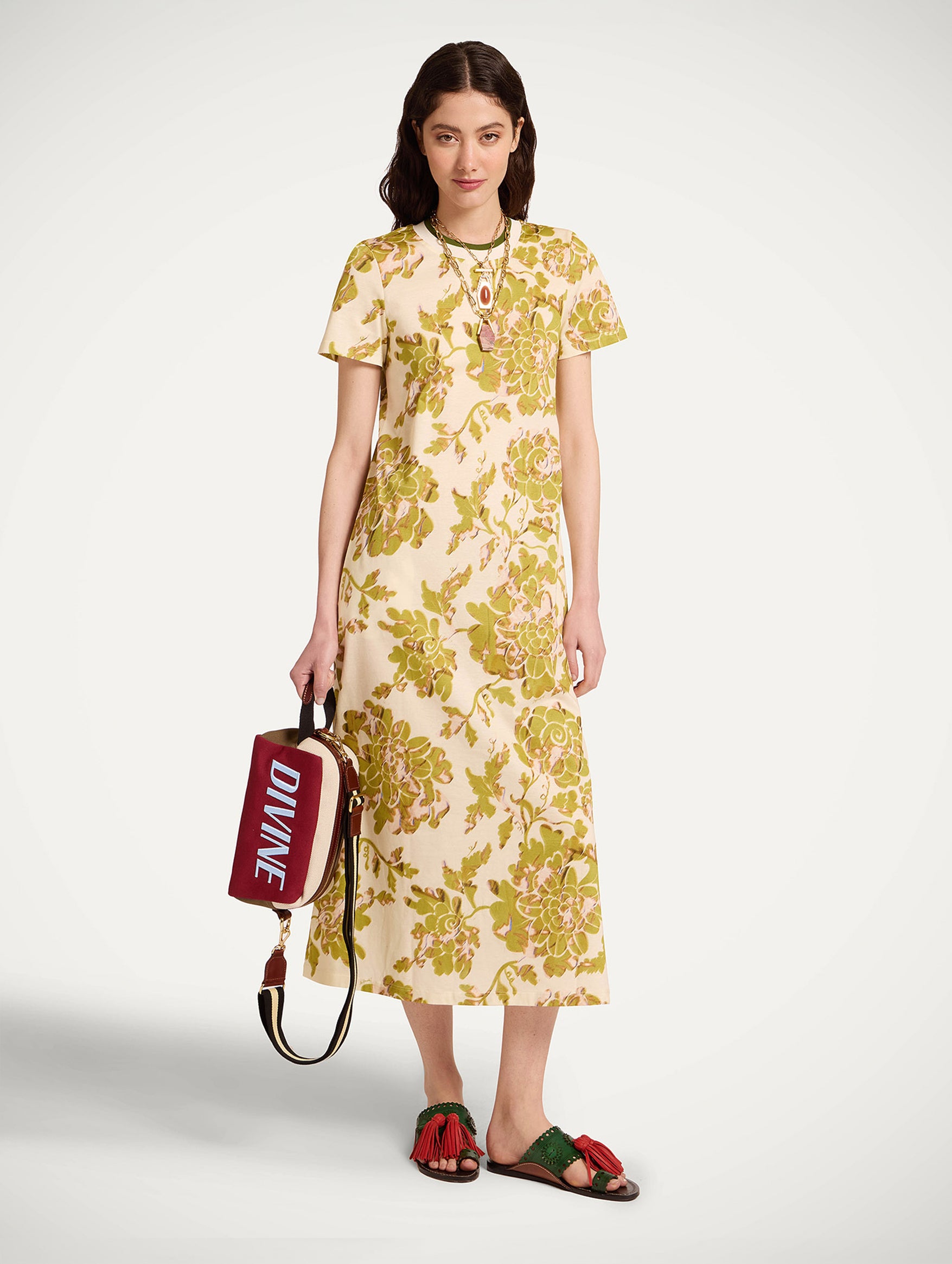 Sporty Swing Dress in Oasis Green